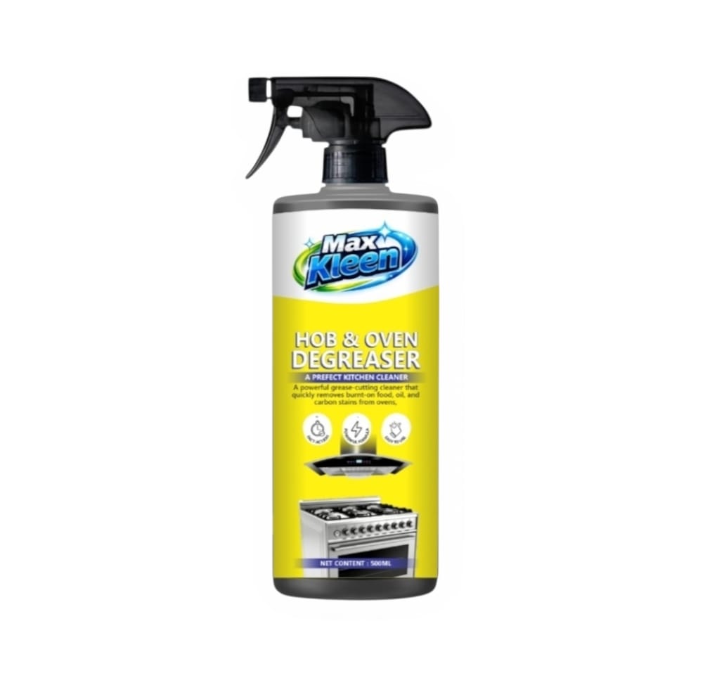 Maxkleen Hob & Oven Degreaser 500ml – Powerful Grease & Stain Remover, Professional Kitchen Cleaner
